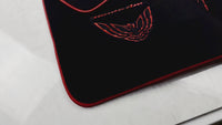 Black Floor Mats Red Trim for Pontiac Third Generation FireBird (1982-1992) Trans Am
