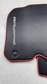 Carbon Fiber Leather Floor Mats For Ferrari 812 Superfast