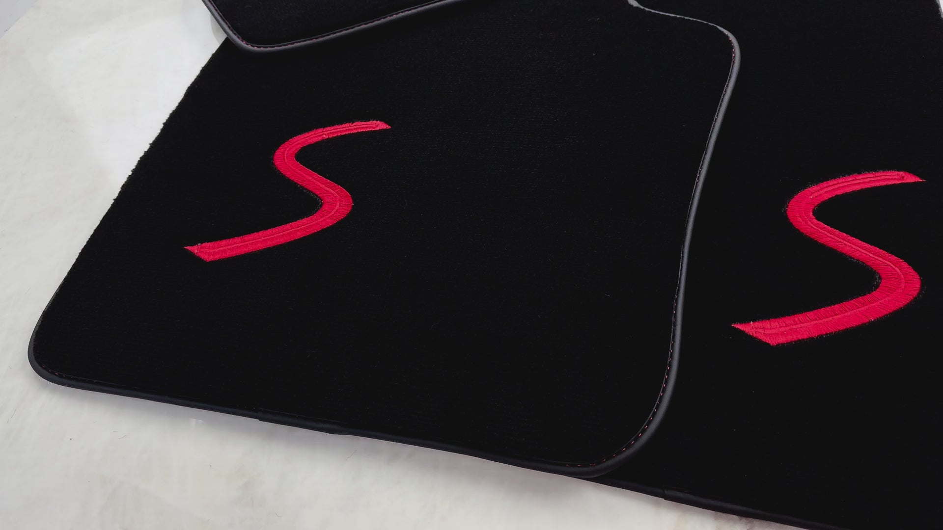 Black Floor Mats for Mini Cooper / One R53 (2001-2007) Cooper S - AutoWin