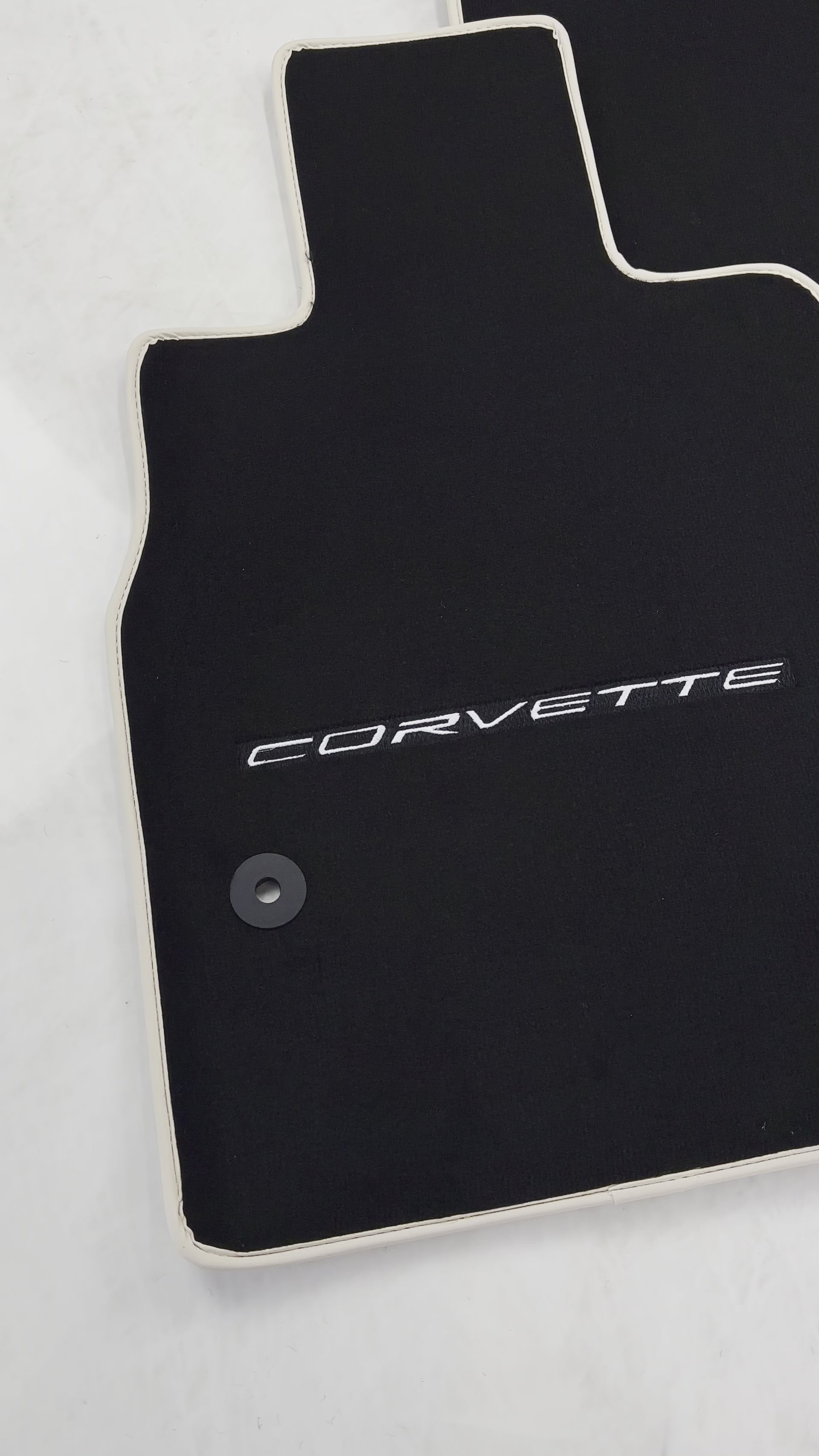 Black Floor Mats For Chevrolet Corvette C8 (2020-2024) - AutoWin
