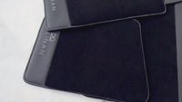 Black Floor Mats for Rolls Royce Cullinan with Black Leather