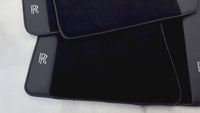 Black Floor Mats for Rolls Royce Cullinan with Black Leather