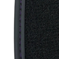 Purple Leather Black Floor Mats for Lamborghini Urus | Black Trim - AutoWin