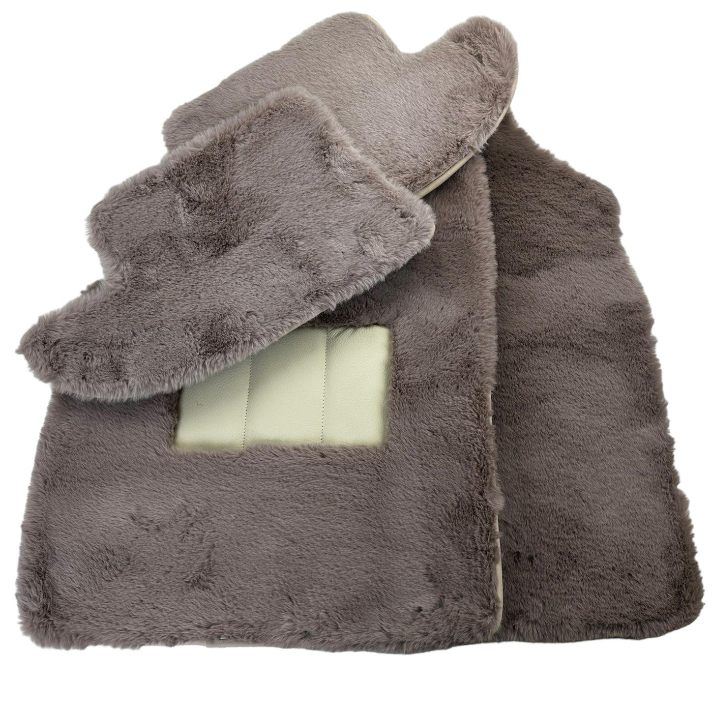 Sheepskin Floor Mats For Bentley Continental GTC (2018-2023) ER56 Design - AutoWin