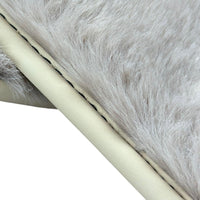 White Sheepskin Floor Mats for Bentley Continental GT (2018-2023) ER56 Design - AutoWin