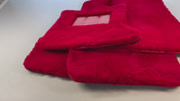 Red Sheepskin Floor Mats For Rolls Royce Wraith 2013–2023 Er56 Design