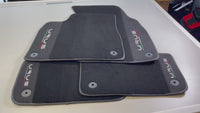 Black Floor Mats For Lamborghini Urus With Alcantara Leather