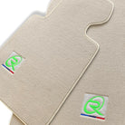 Beige Floor Mats For BMW X5 Series E70 Tailored Set Perfect Fit - AutoWin