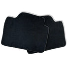 Black Floor Mats For BMW 1 Series E87 With Color Stripes Tailored Set Perfect Fit - AutoWin