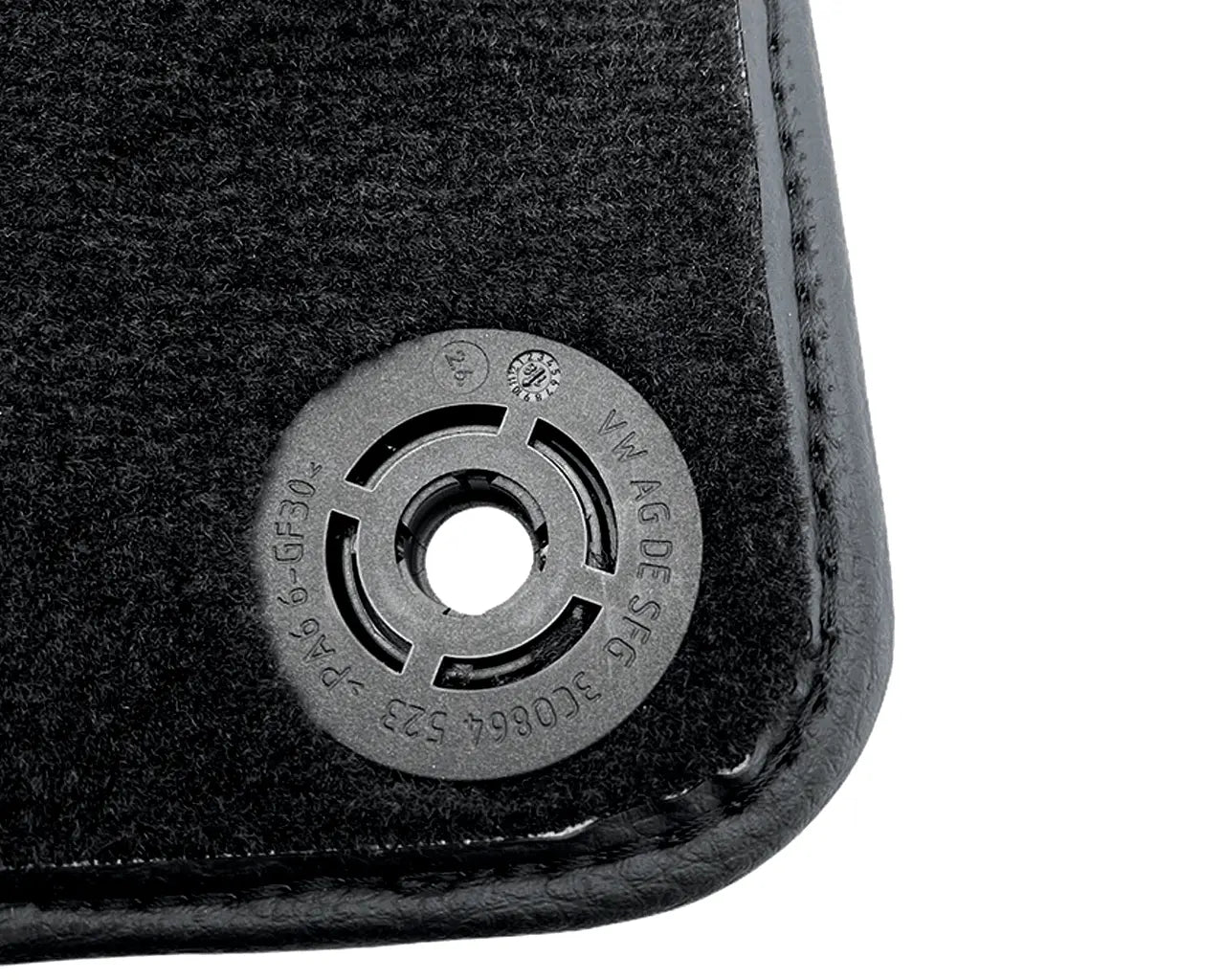 Floor Mats for Lamborghini Huracan Leather With Italian Flag and Huracan Logo - AutoWin