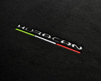 Floor Mats for Lamborghini Huracan With Italian Flag and Huracan Logo - AutoWin