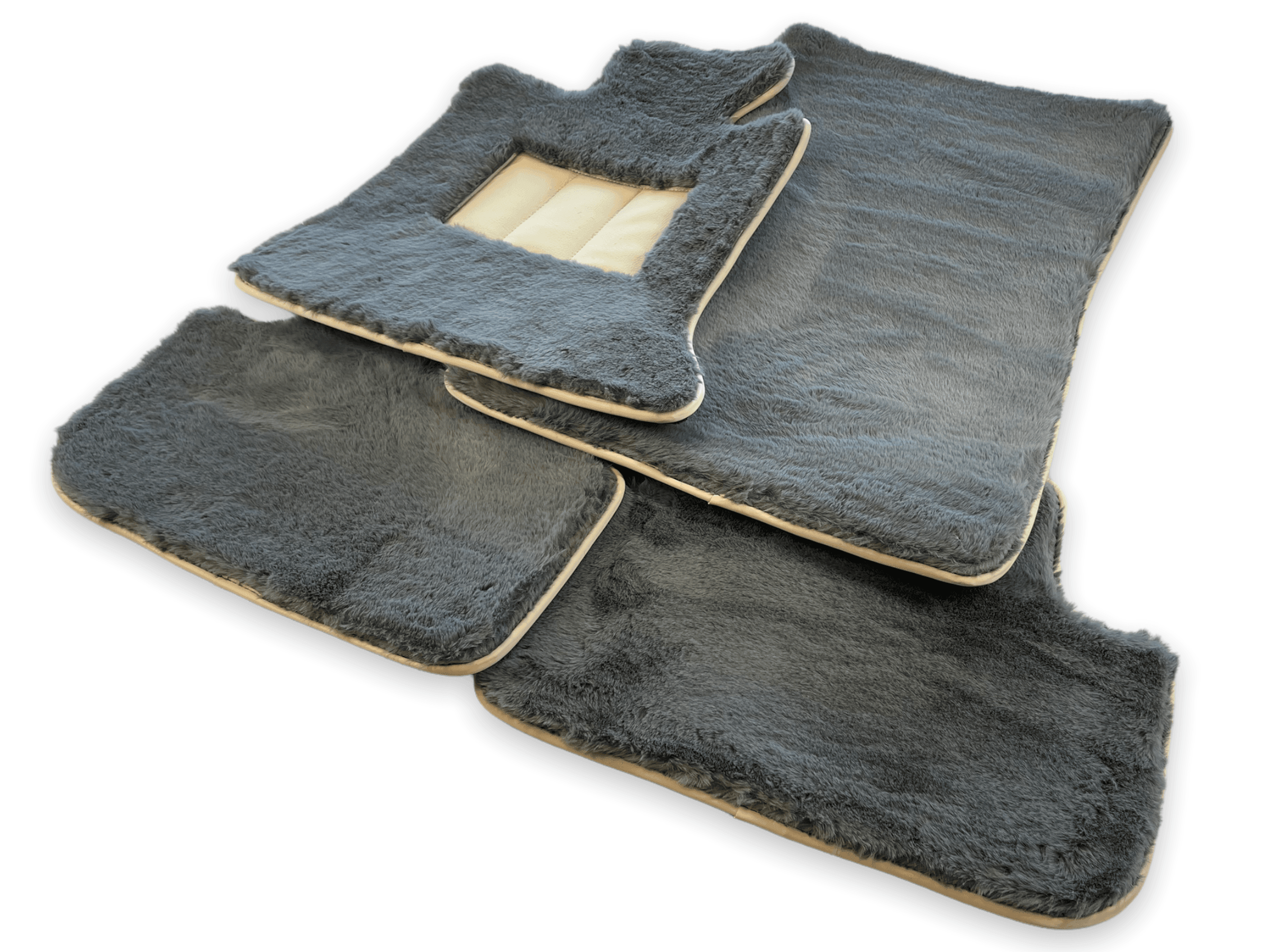 Sheepskin Floor Mats For Rolls Royce Dawn Rr6 2016-2023 Er56 Design Brand - AutoWin
