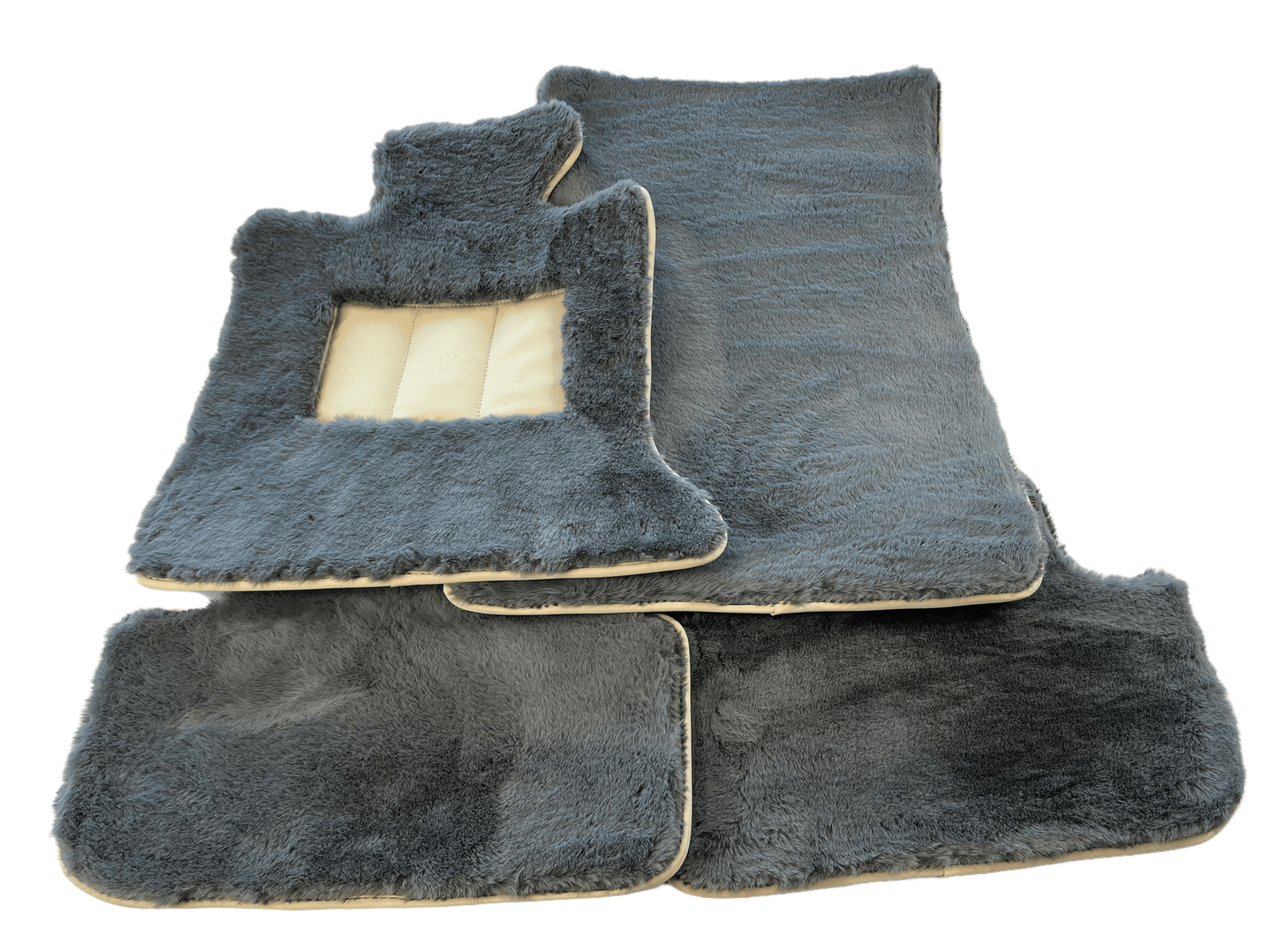 Sheepskin Floor Mats For Rolls Royce Dawn Rr6 2016-2023 Er56 Design Brand - AutoWin