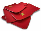 Red Floor Mats For BMW 2 Series F45 ROVBUT Brand Tailored Set Perfect Fit Green SNIP Collection - AutoWin