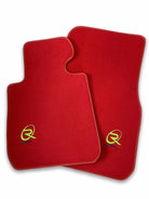 Red Floor Mats For BMW 2 Series F45 ROVBUT Brand Tailored Set Perfect Fit Green SNIP Collection - AutoWin