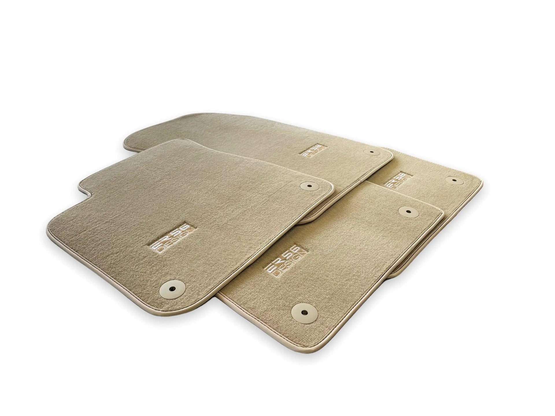 Beige Floor Mats for Audi A2 2000-2005 8Z | ER56 Design - AutoWin