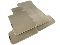 Beige Floor Mats For BMW 1 Series E82 With M Package - AutoWin