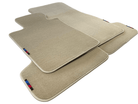 Beige Floor Mats For BMW M4 Series F82 With M Package AutoWin Brand - AutoWin