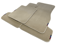 Beige Floor Mats For BMW X4 Series F26 With M Package - AutoWin