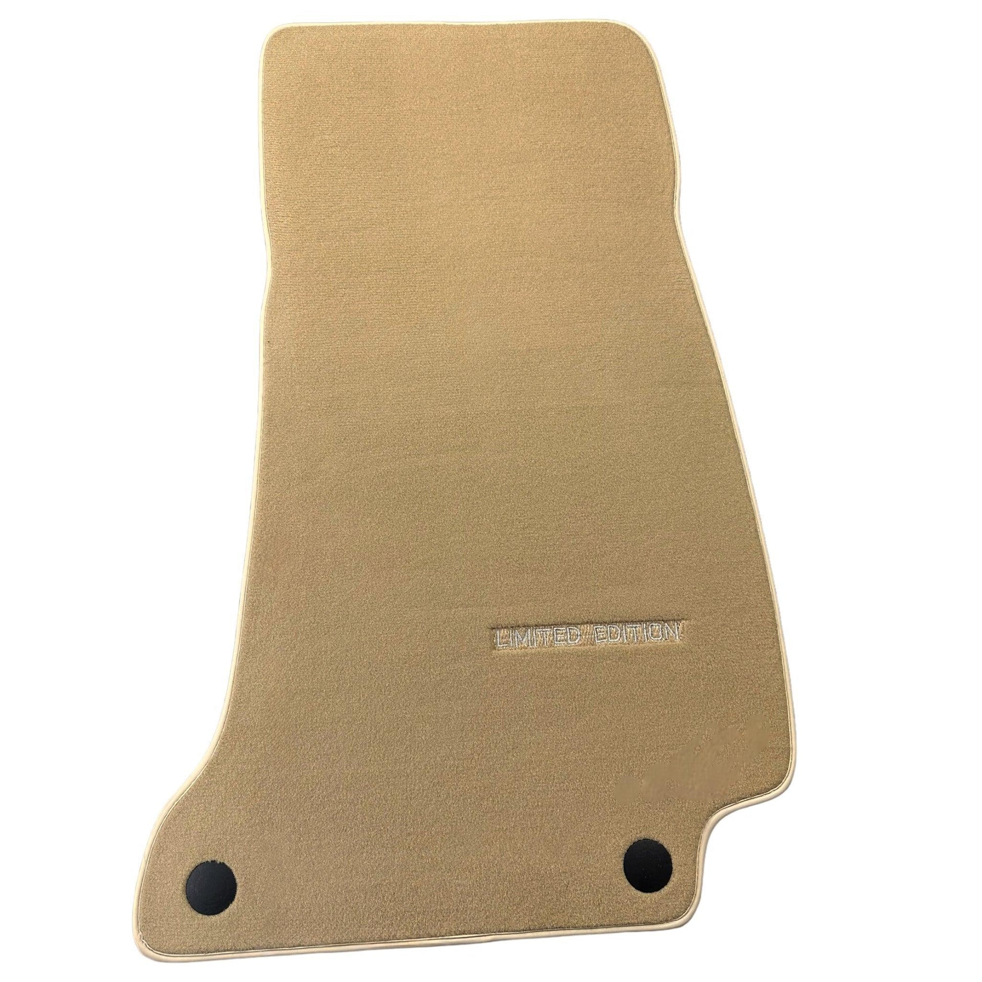 Beige Floor Mats For Mercedes Benz S-Class X222 Maybach (2015-2021) | Limited Edition - AutoWin