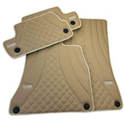 Beige Leather Floor Mats For Mercedes Benz E-Class S212 Estate (2009-2013) | ER56 Design - AutoWin
