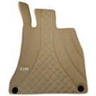 Beige Leather Floor Mats For Mercedes Benz E-Class S212 Estate (2009-2013) | ER56 Design - AutoWin