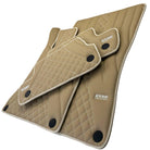 Beige Leather Floor Mats For Mercedes Benz GLS-Class X167 (2019-2023) | ER56 Design - AutoWin