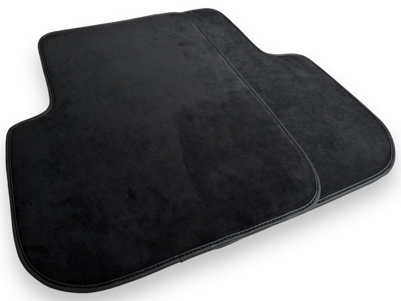 Black Alcantara Floor Mats For Ferrari 612 Scaglietti 2005-2011 ER56 Design - AutoWin