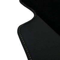 Black Floor Mats for Audi A3 - 5-door Sedan (2021 - 2024) | Fighter Jet Edition - AutoWin