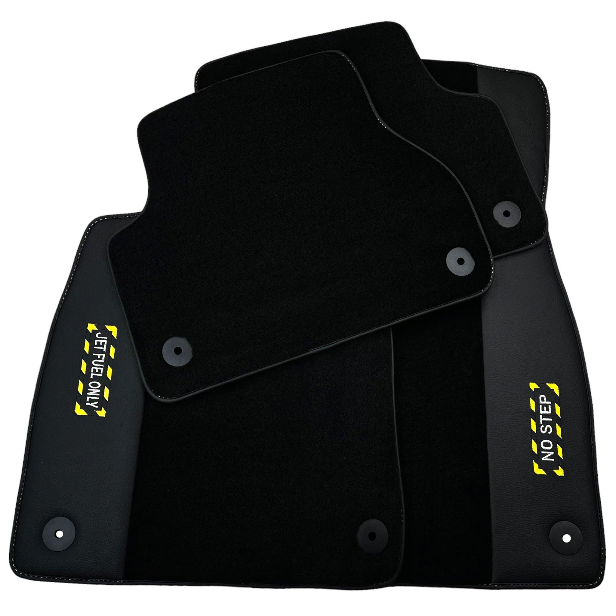 Black Floor Mats for Audi A4 - B5 Sedan (1995 - 1999) | Fighter Jet Edition - AutoWin