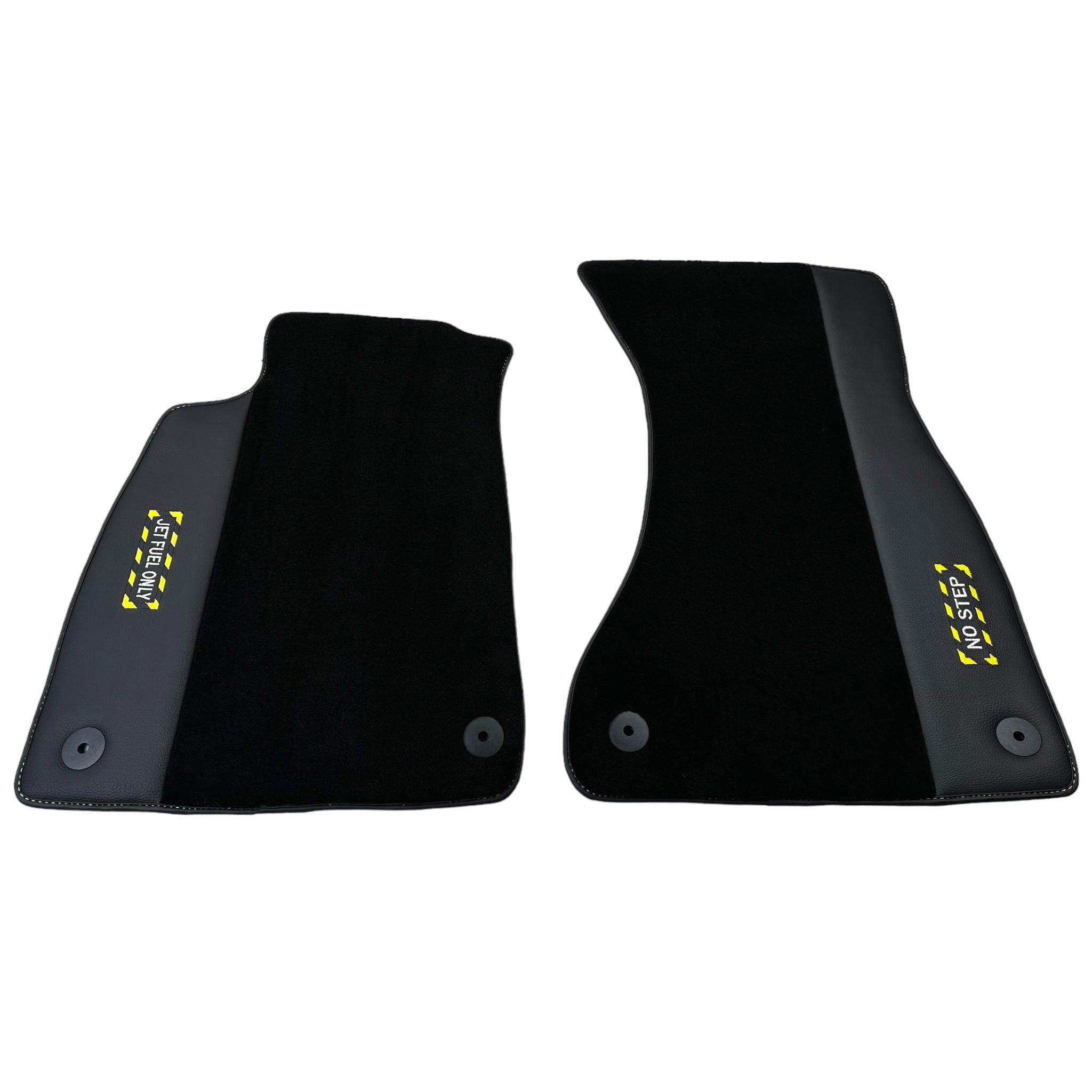 Black Floor Mats for Audi A4 - B5 Sedan (1995 - 1999) | Fighter Jet Edition - AutoWin