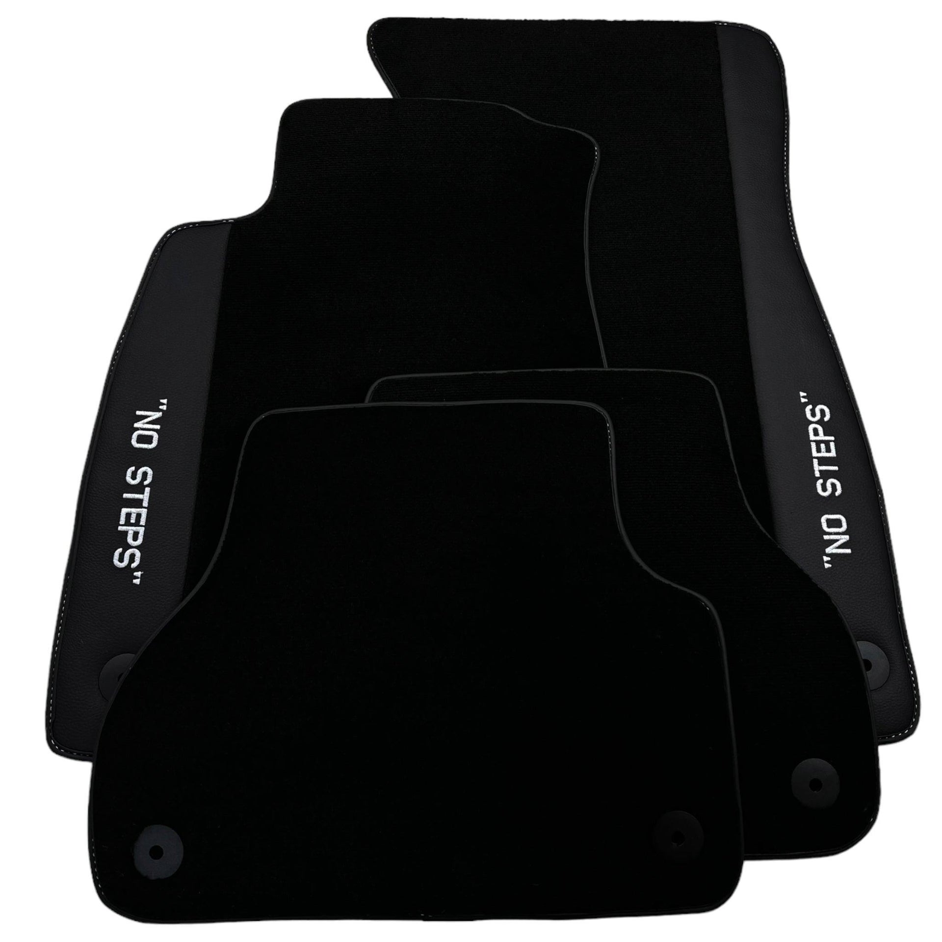 Black Floor Mats for Audi A6 - C7 Allroad Quattro (2012-2019) | No Steps - AutoWin