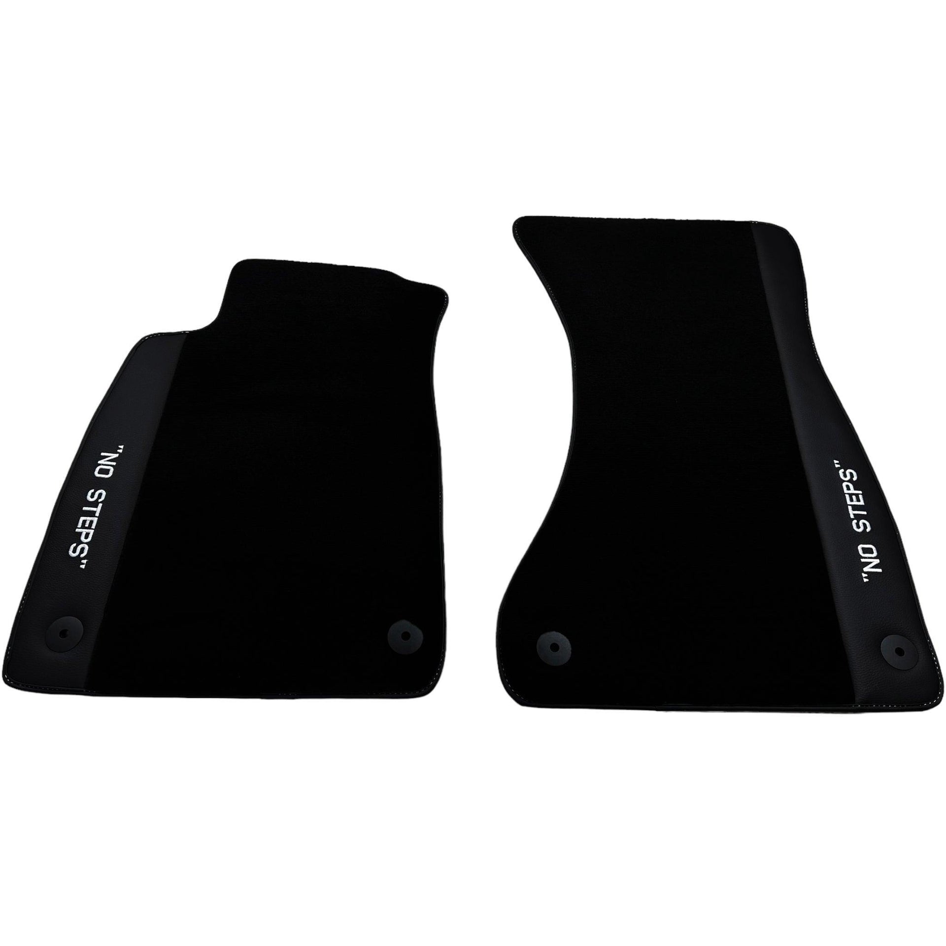Black Floor Mats for Audi A6 - C7 Allroad Quattro (2012-2019) | No Steps - AutoWin
