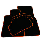 Black Floor Mats For BMW 1 Series F40 | Orange Trim Autowin Brand - AutoWin
