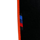 Black Floor Mats For BMW 1 Series F40 | Orange Trim Autowin Brand - AutoWin