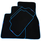 Black Floor Mats For BMW 1 Series F40 | Sky Blue Trim Autowin Brand - AutoWin