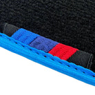 Black Floor Mats For BMW 1 Series F40 | Sky Blue Trim Autowin Brand - AutoWin