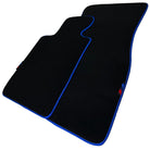 Black Floor Mats For BMW 2 Series F45 | Blue Trim - AutoWin