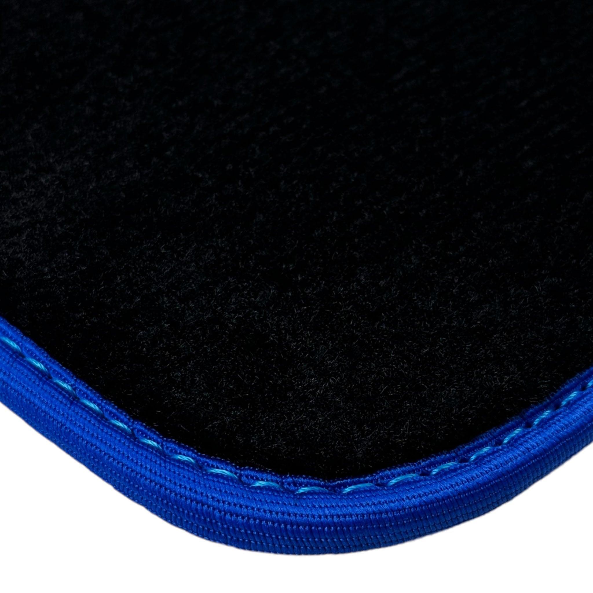 Black Floor Mats For BMW 2 Series F45 | Blue Trim - AutoWin