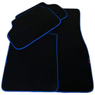 Black Floor Mats For BMW 2 Series F45 | Blue Trim - AutoWin
