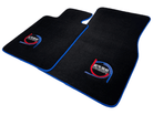 Black Floor Mats For BMW 3 Series E36 2-door Coupe ER56 Design Limited Edition Blue Trim - AutoWin
