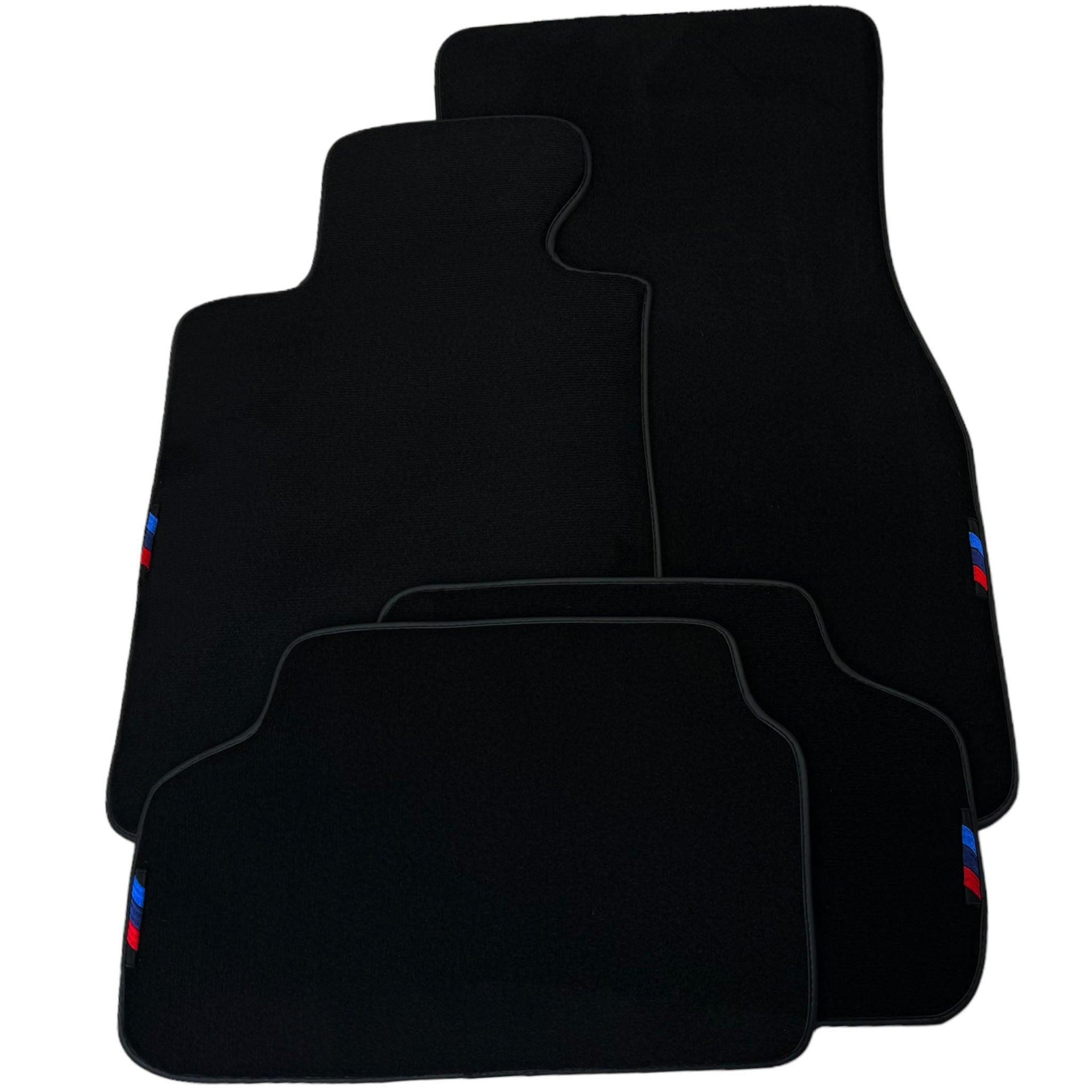 Black Floor Mats For BMW 3 Series E90 | Black Trim - AutoWin