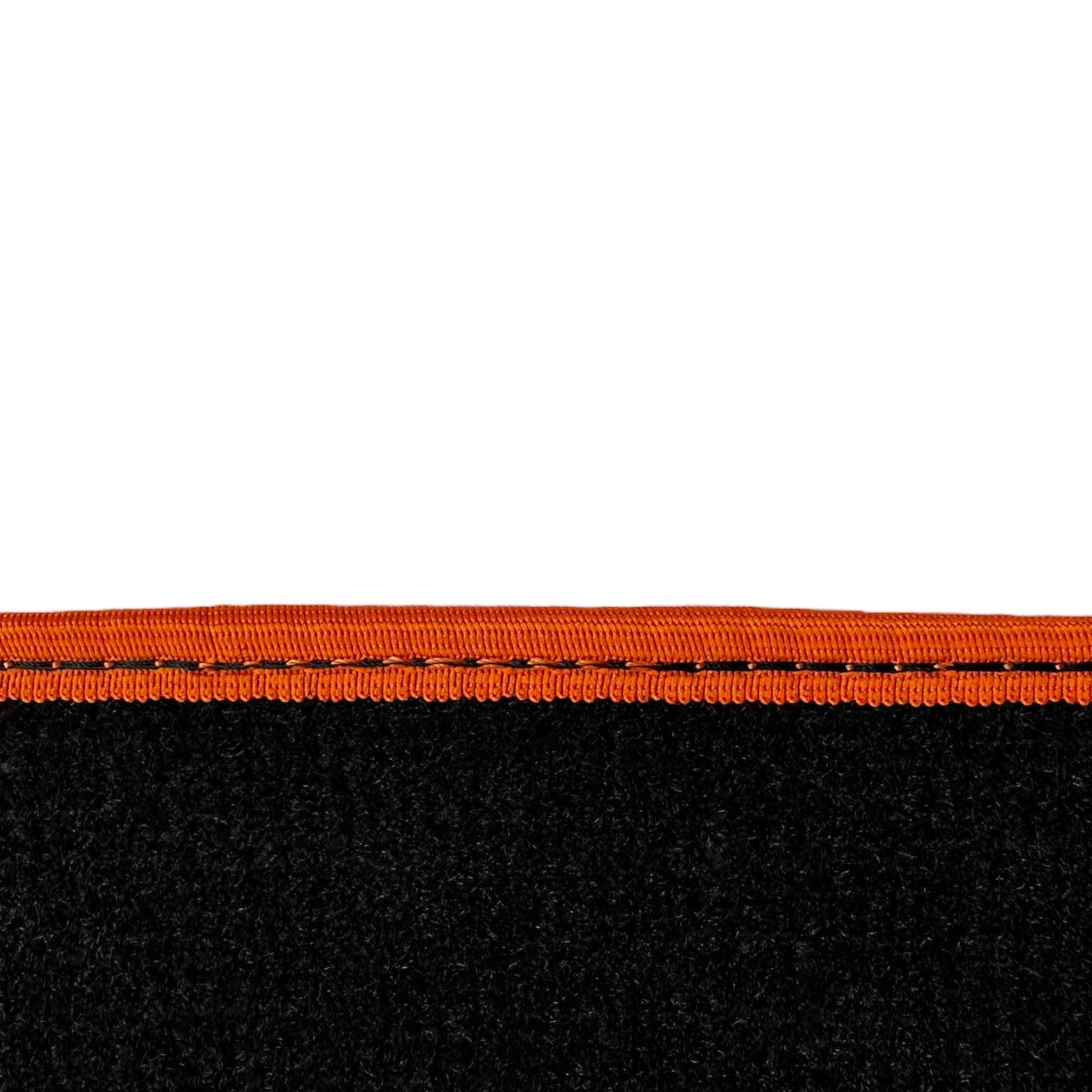 Black Floor Mats For BMW 3 Series F34 GT 2013-2020 | Orange Trim - AutoWin