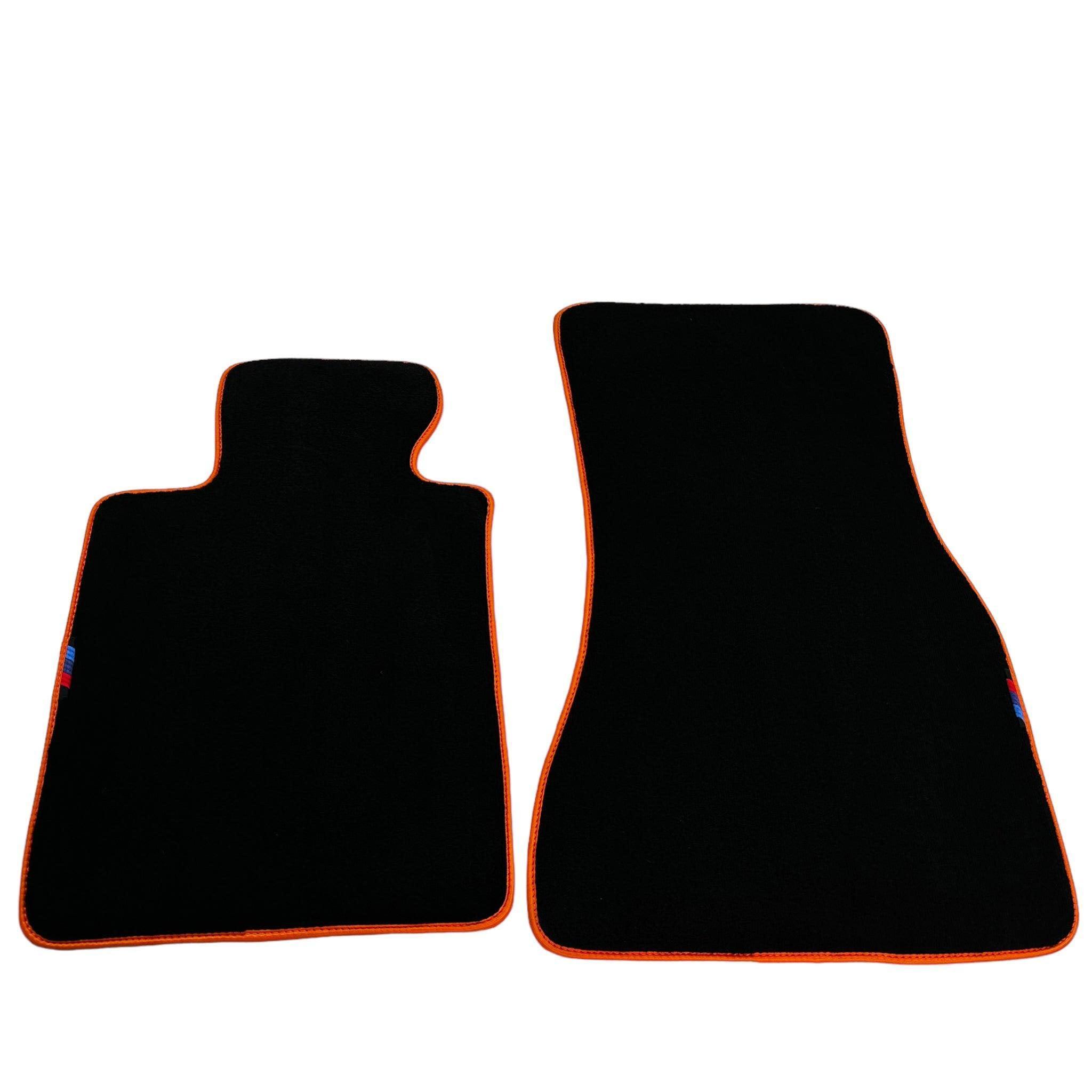 Black Floor Mats For BMW 3 Series F34 GT 2013-2020 | Orange Trim - AutoWin
