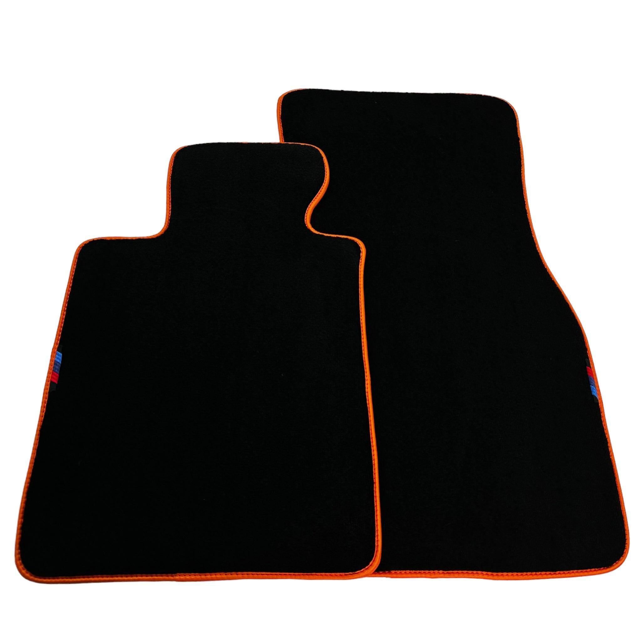 Black Floor Mats For BMW 3 Series F34 GT 2013-2020 | Orange Trim - AutoWin