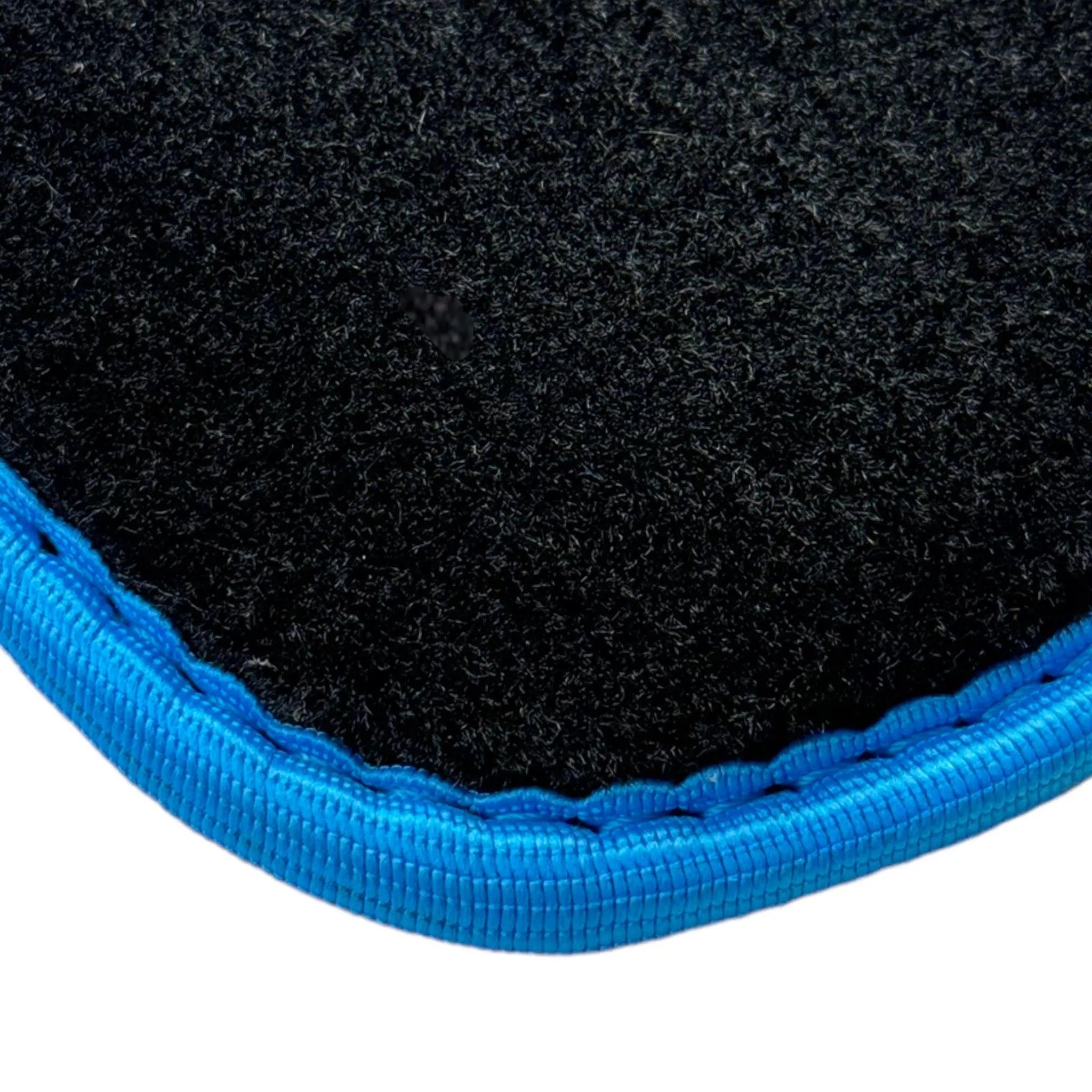 Black Floor Mats For BMW 3 Series F34 GT 2013-2020 | Sky Blue Trim - AutoWin