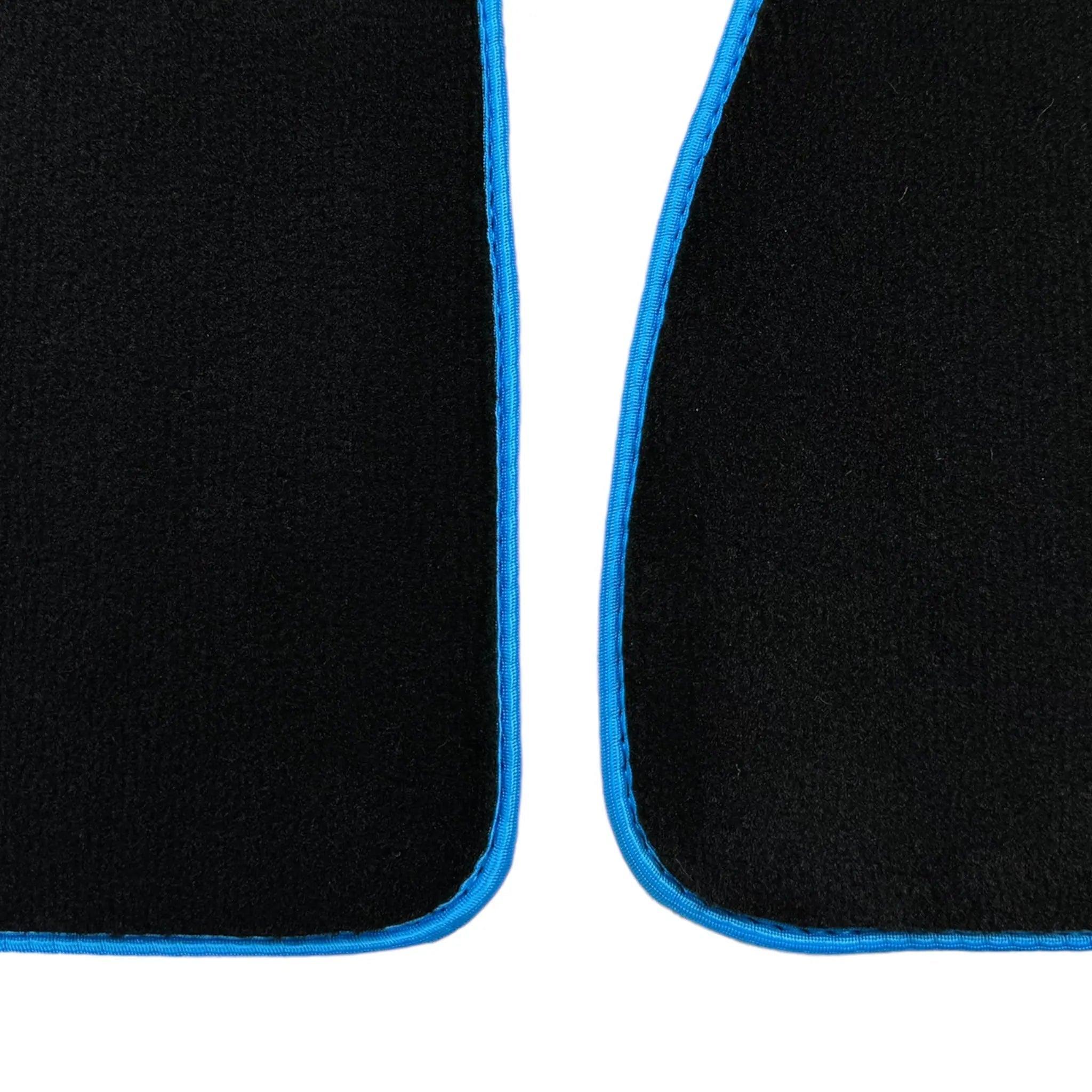 Black Floor Mats For BMW 3 Series F34 GT 2013-2020 | Sky Blue Trim - AutoWin