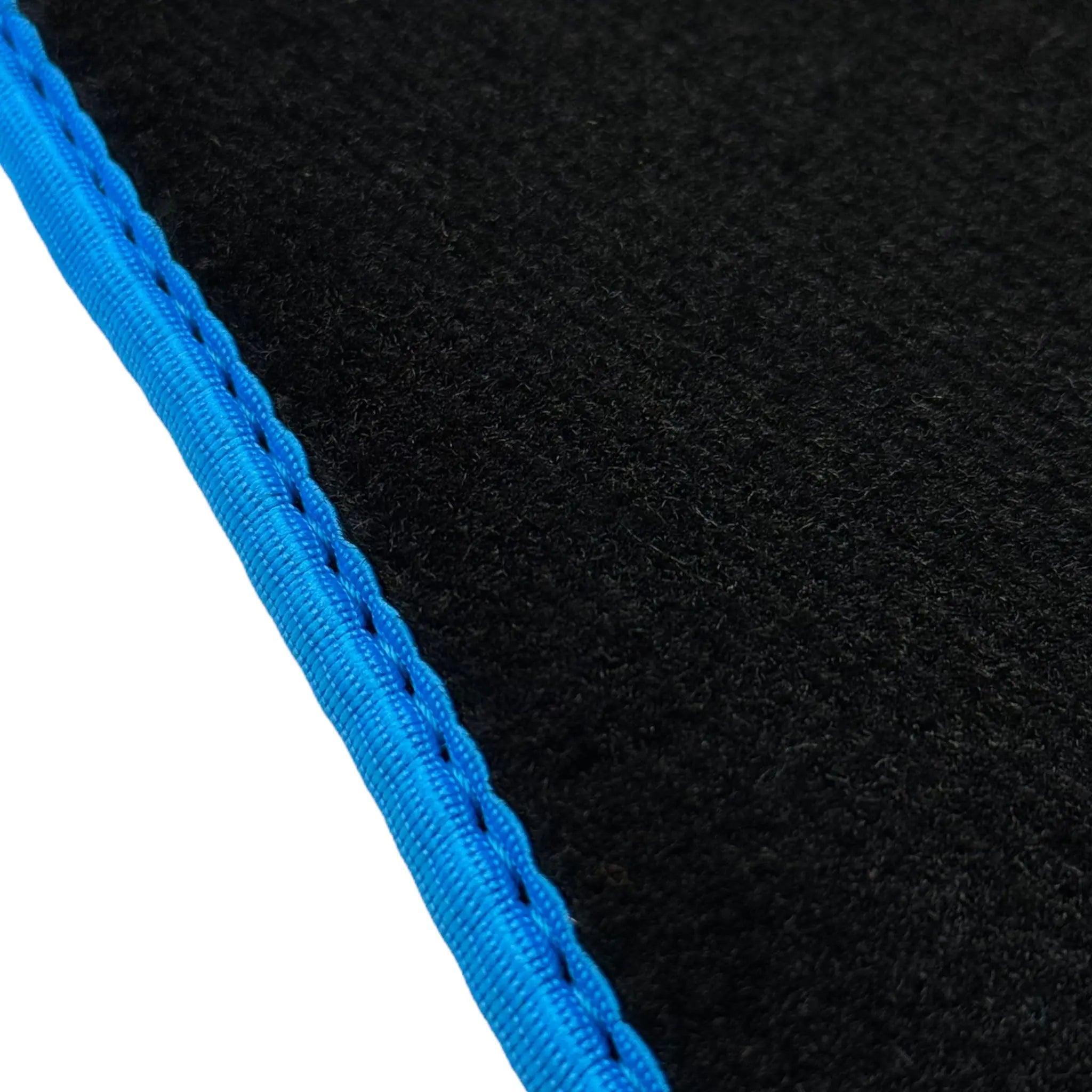 Black Floor Mats For BMW 3 Series F34 GT 2013-2020 | Sky Blue Trim - AutoWin