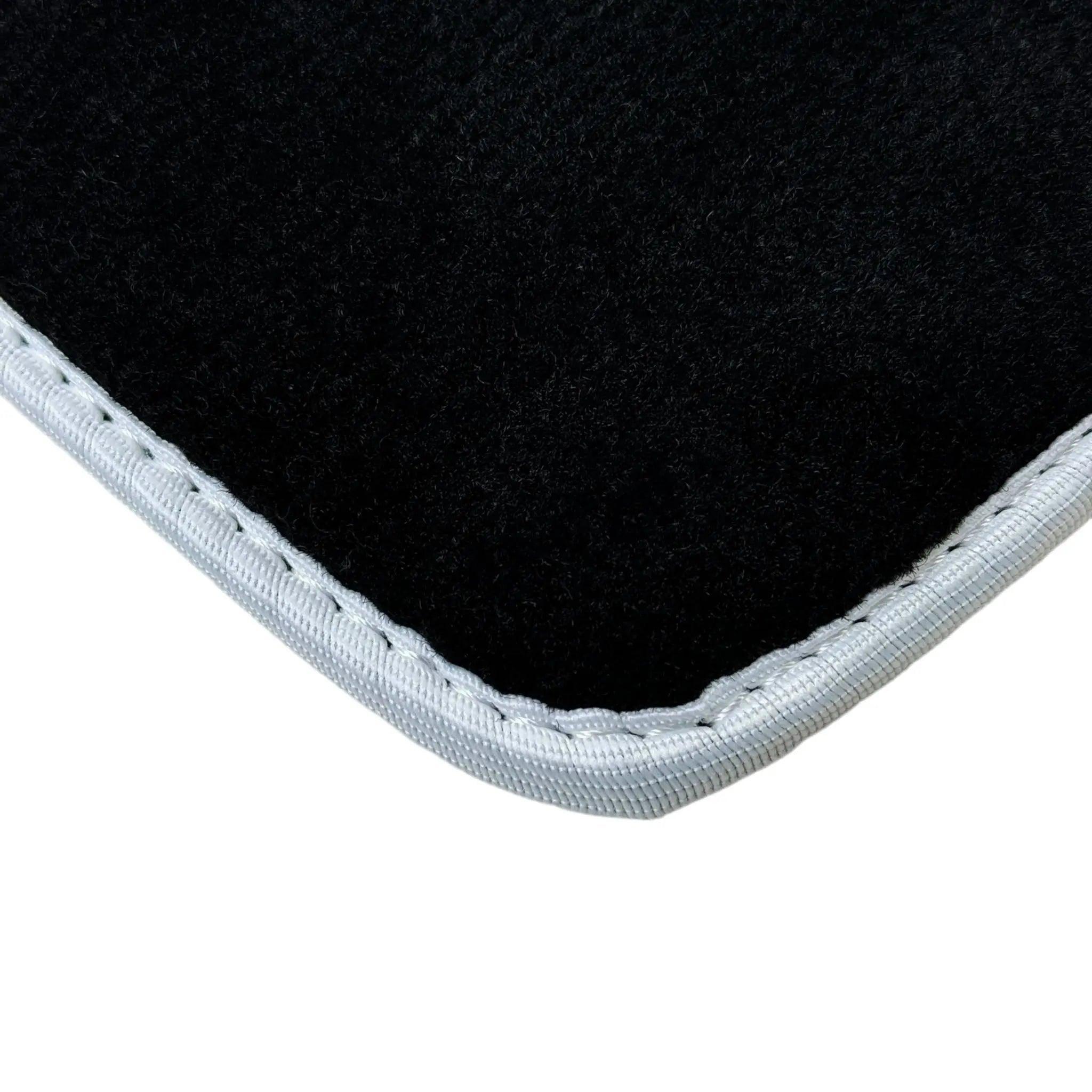 Black Floor Mats For BMW 3 Series F34 GT 2013-2020 | White Trim - AutoWin