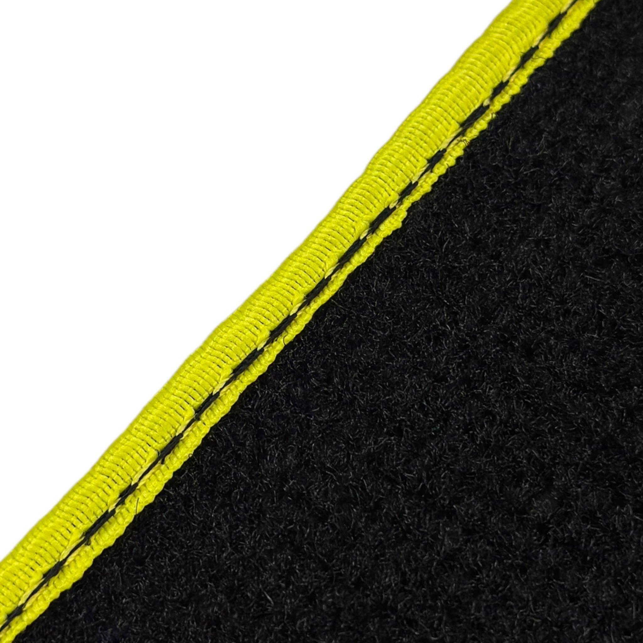 Black Floor Mats For BMW 3 Series F34 GT 2013-2020 | Yellow Trim - AutoWin